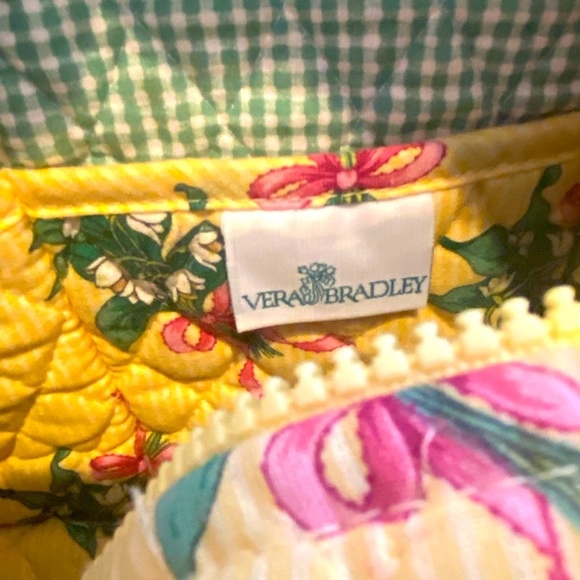 Vera Bradley Yellow Floral Quite Purse/Tote - Picture 2 of 7